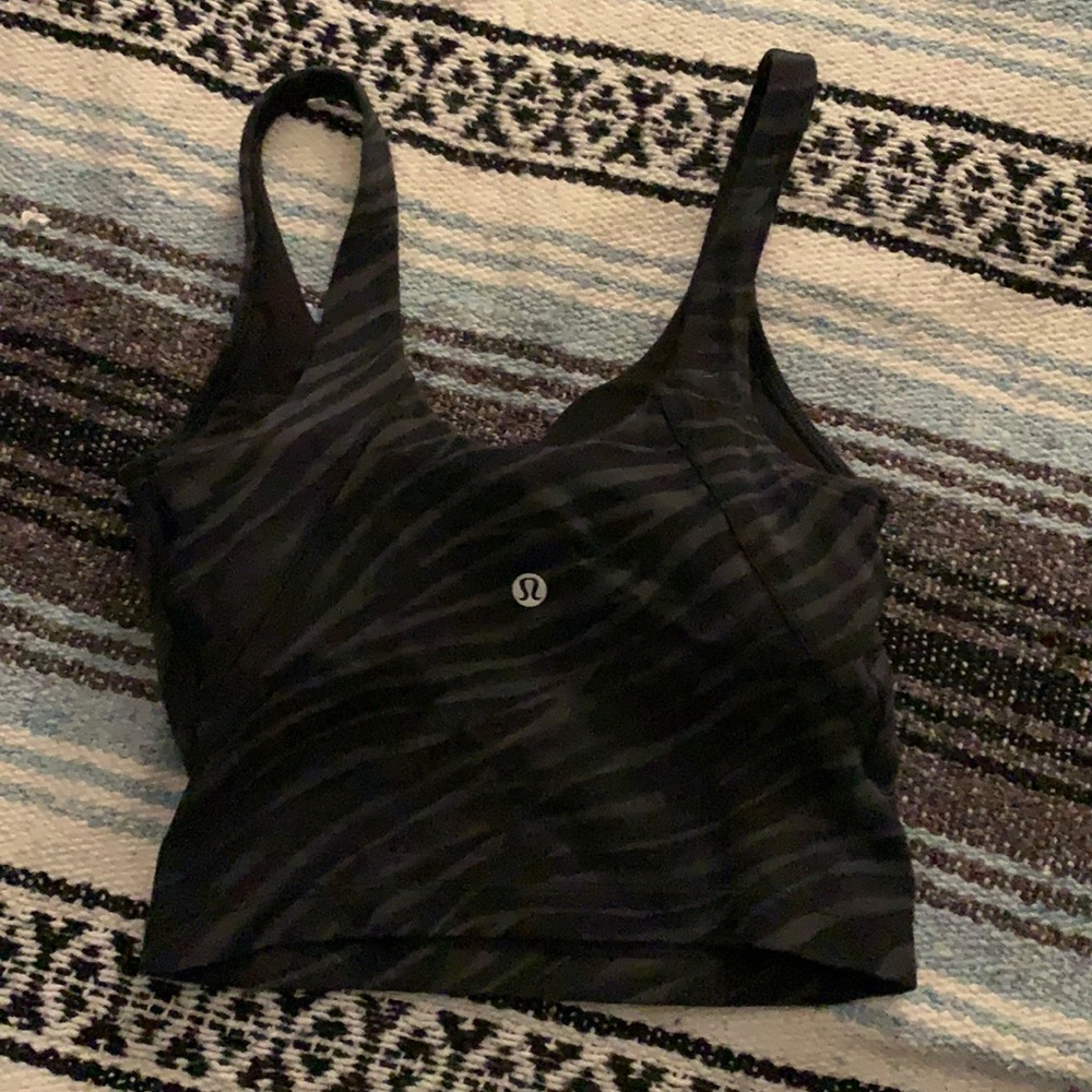 Lululemon align tank tops zebra print black